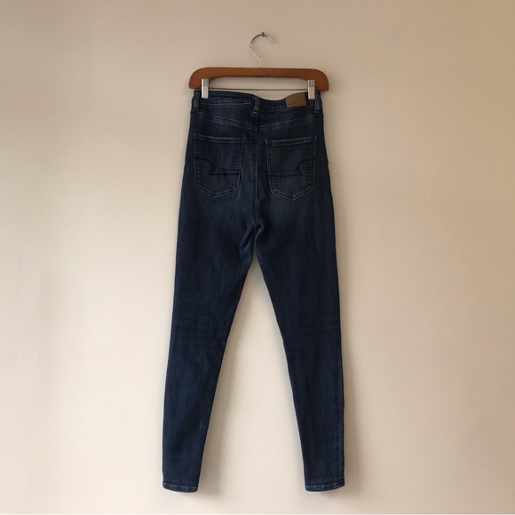 AMERICAN EAGLE OUTFITTERS Highest rise jegging dark blue jeana - Picture 4 of 5